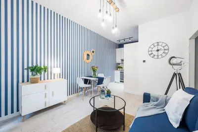 Część wypoczynkowa w obiekcie Pasłęcka Apartments - Workspace - by Rentujemy