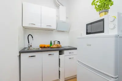 Kuchnia lub aneks kuchenny w obiekcie ShortStayPoland Złota (B110)