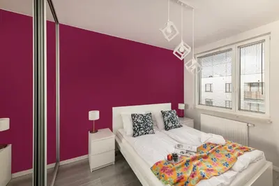 Łóżko lub łóżka w pokoju w obiekcie ShortStayPoland Pohulanka (B86)