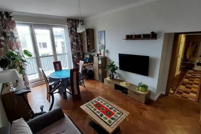 Telewizja i/lub zestaw kina domowego w obiekcie Zeromskiego Apartment - Warsaw