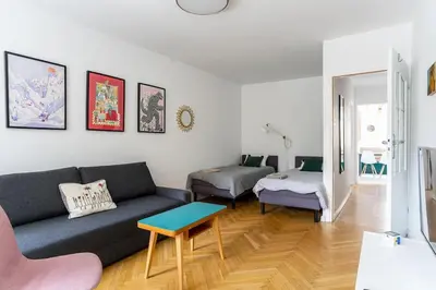 Część wypoczynkowa w obiekcie Warsaw Concierge Miodowa