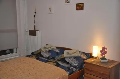 Łóżko lub łóżka w pokoju w obiekcie Fala