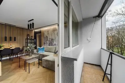 Część wypoczynkowa w obiekcie P&O Apartments Sobieskiego - Mokotów