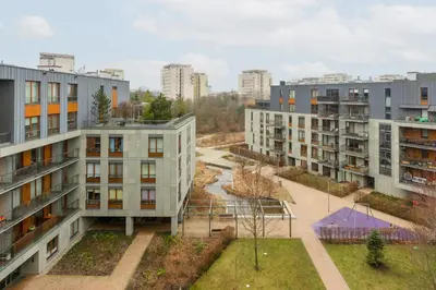 Budynek, w którym mieści się apartament