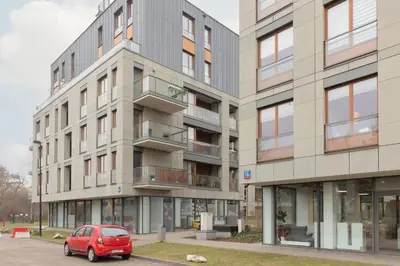 Budynek, w którym mieści się apartament