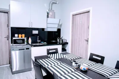 Kuchnia lub aneks kuchenny w obiekcie KOMFORT WILLA+ BIS