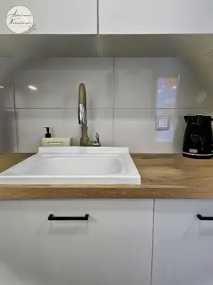 Kuchnia lub aneks kuchenny w obiekcie Apartament Nadwiślański