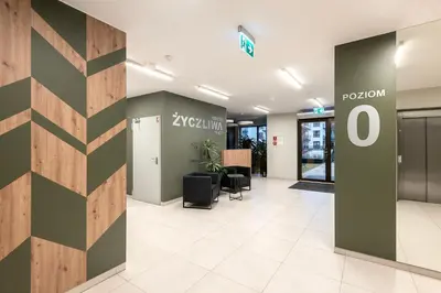 Plan piętra w obiekcie ShortStayPoland Płużnicka (B115)