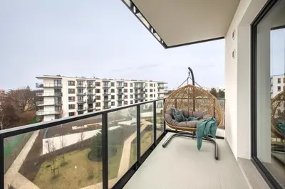 Balkon lub taras w obiekcie ShortStayPoland Płużnicka (B115)