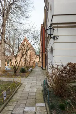 Budynek, w którym mieści się apartament