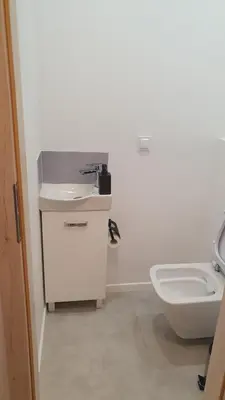 Łazienka w obiekcie Pokoje Oszmiańska