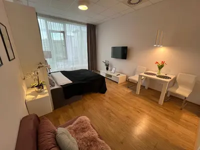 Telewizja i/lub zestaw kina domowego w obiekcie Aleje Jerozolimskie 216 By Perfect Apart