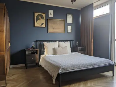 Łóżko lub łóżka w pokoju w obiekcie Warsaw Studio Saska Kępa