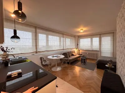 Część wypoczynkowa w obiekcie Panorama Studio At Sky