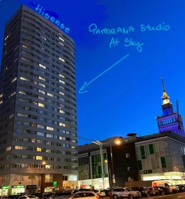 Budynek, w którym mieści się apartament