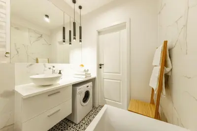 Łazienka w obiekcie Nowolipki - Apartament w Centrum - 55m2, szybkie WI-FI & TV