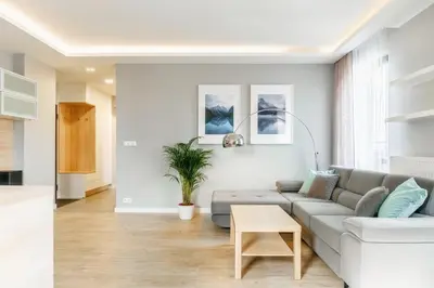 Część wypoczynkowa w obiekcie Apartament Jana Kazimierza 47 - 2 rooms, 70m2, Balkon, Parking, szybkie WI-FI
