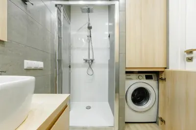 Łazienka w obiekcie Apartament Jana Kazimierza 47 - 2 rooms, 70m2, Balkon, Parking, szybkie WI-FI
