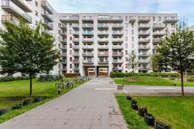 Budynek, w którym mieści się apartament