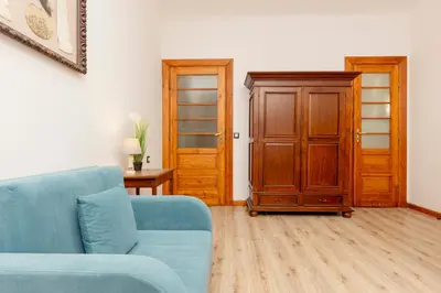 Część wypoczynkowa w obiekcie Vintage Apartments Warsaw Praga by Noclegi Renters