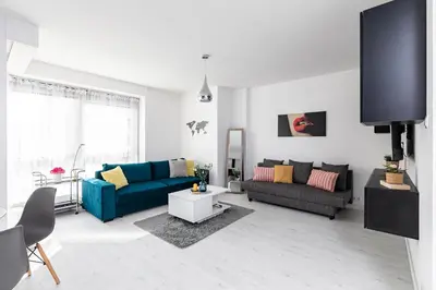 Część wypoczynkowa w obiekcie SuperApart Bełdan 4 - Blisko Galerii Mokotów i OSiR