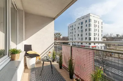 Balkon lub taras w obiekcie SuperApart Bełdan 4 - Blisko Galerii Mokotów i OSiR