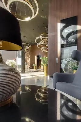 Część wypoczynkowa w obiekcie Lumina luxury apartments in Mennica Residence