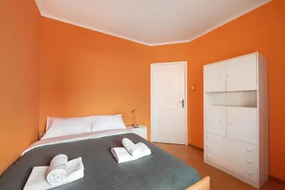 Łóżko lub łóżka w pokoju w obiekcie Praga-Południe Divine Apartment by BookingHost