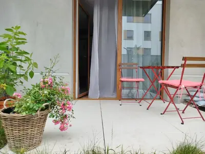 Ogród w obiekcie Apartment Talarowa Delux
