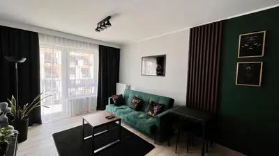 Część wypoczynkowa w obiekcie NEW Apartment Mona Warsaw Green