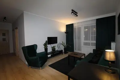 Telewizja i/lub zestaw kina domowego w obiekcie NEW Apartment Mona Warsaw Green
