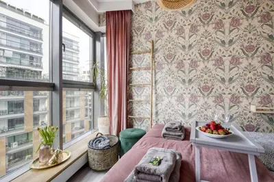 Część wypoczynkowa w obiekcie City Flower Apartment