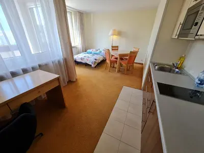 Łóżko lub łóżka w pokoju w obiekcie 10Q - Z6 Apartament 804