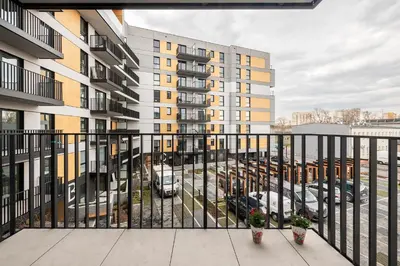 Balkon lub taras w obiekcie ShortStayPoland Jagiellońska (B121)