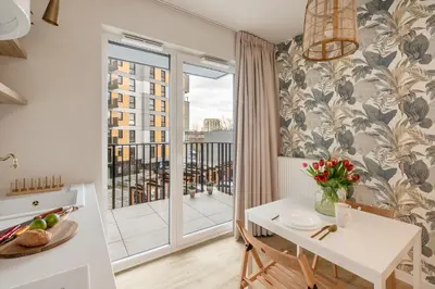 Balkon lub taras w obiekcie ShortStayPoland Jagiellońska (B121)