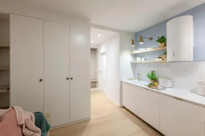 Kuchnia lub aneks kuchenny w obiekcie ShortStayPoland Jagiellońska (B123)
