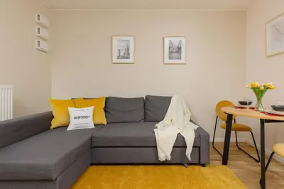 Część wypoczynkowa w obiekcie Pet-Friendly Studio Kokoryczki by Noclegi Renters