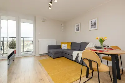 Część wypoczynkowa w obiekcie Pet-Friendly Studio Kokoryczki by Noclegi Renters