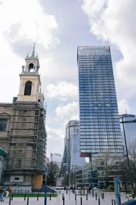 Widok na miasto Warszawa z tego apartamentu