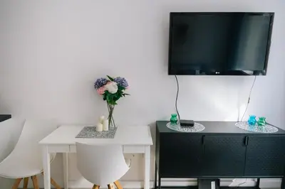 Telewizja i/lub zestaw kina domowego w obiekcie Warsaw Downtown Studio - Top Location, Metro Nearby - by Rentujemy