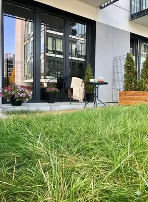 Ogród w obiekcie Domaniewska Premium Apartament - Warszawa Mokotów