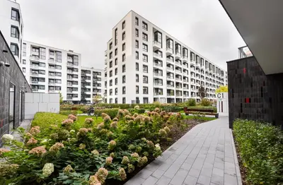 Budynek, w którym mieści się apartament