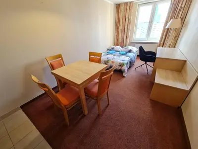 Łóżko lub łóżka w pokoju w obiekcie 10Q - Z6 Apartament 902