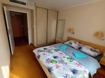 Łóżko lub łóżka w pokoju w obiekcie 10Q - Z6 Apartament 903
