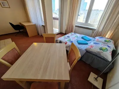 Łóżko lub łóżka w pokoju w obiekcie 10Q - Z6 Apartament 904