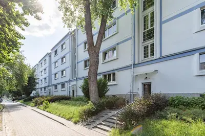 Budynek, w którym mieści się apartament