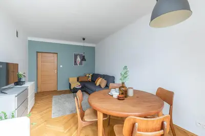 Część wypoczynkowa w obiekcie SuperApart Nowolipki 23, Unwind in Urban Chic Apartament