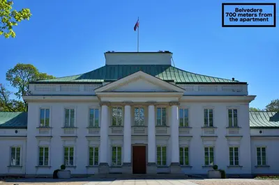 Plan piętra w obiekcie Szucha 27 - Royal Łazienki Flat