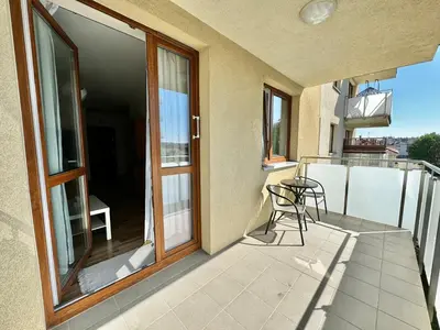 Balkon lub taras w obiekcie Różana Apartment with Parking