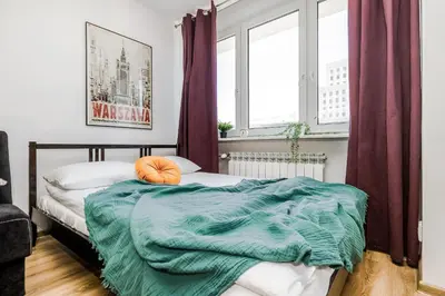 Łóżko lub łóżka w pokoju w obiekcie ShortStayPoland Jasna (B127)